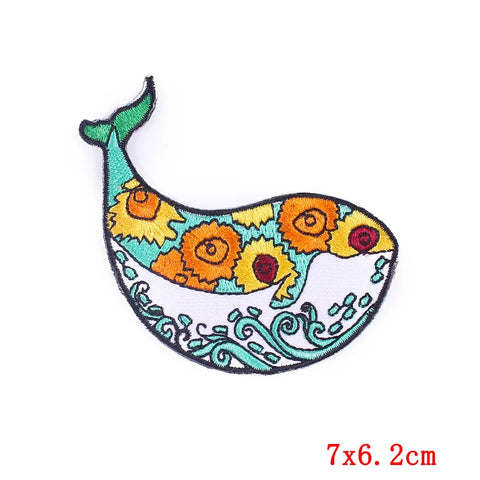 Cartoon Rainbow Applique Patches for Kids clothing Thermoadhesive Patches Iron On LGBT Letter Embroidered Patches On Clothes DIY