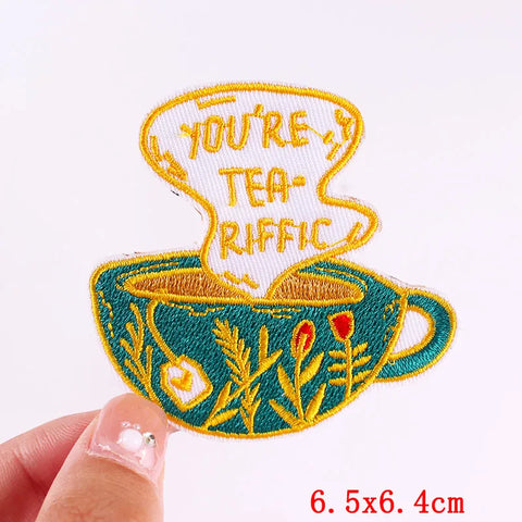 Cartoon Rainbow Applique Patches for Kids clothing Thermoadhesive Patches Iron On LGBT Letter Embroidered Patches On Clothes DIY