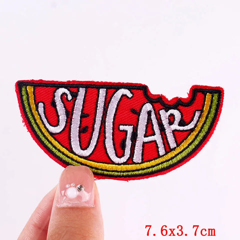 Cartoon Rainbow Applique Patches for Kids clothing Thermoadhesive Patches Iron On LGBT Letter Embroidered Patches On Clothes DIY