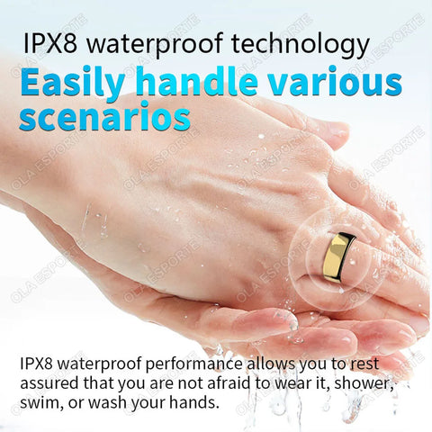 2024 New For Samsung Galaxy Ring Heart Rate Blood Oxygen Monitoring Rings Multi Sport Modes IP68 Waterproof Smart Ring Men Women