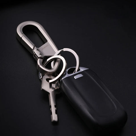 Metal Keychains for Men Key Ring Waist Keyring Hanged Key Holder Fashion Women Keychains with Two Rings Car Accessories