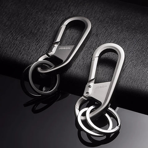 Metal Keychains for Men Key Ring Waist Keyring Hanged Key Holder Fashion Women Keychains with Two Rings Car Accessories