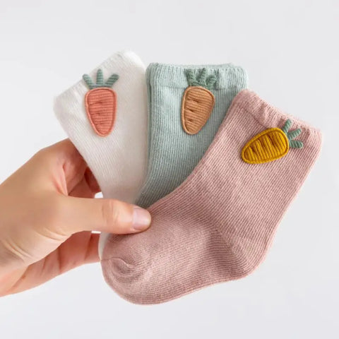 3 Pairs/Lot Baby Cotton Socks Boy Socks Girl Socks Newborn Soft Socks Kids Clothing