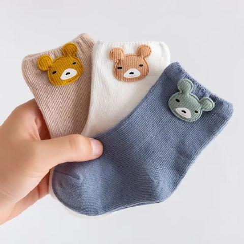 3 Pairs/Lot Baby Cotton Socks Boy Socks Girl Socks Newborn Soft Socks Kids Clothing