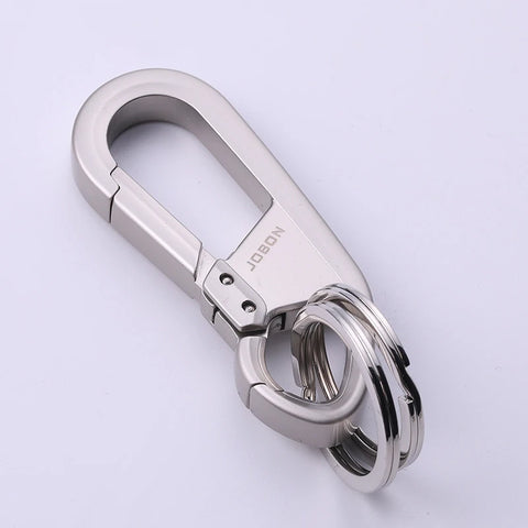Metal Keychains for Men Key Ring Waist Keyring Hanged Key Holder Fashion Women Keychains with Two Rings Car Accessories