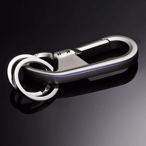 Metal Keychains for Men Key Ring Waist Keyring Hanged Key Holder Fashion Women Keychains with Two Rings Car Accessories