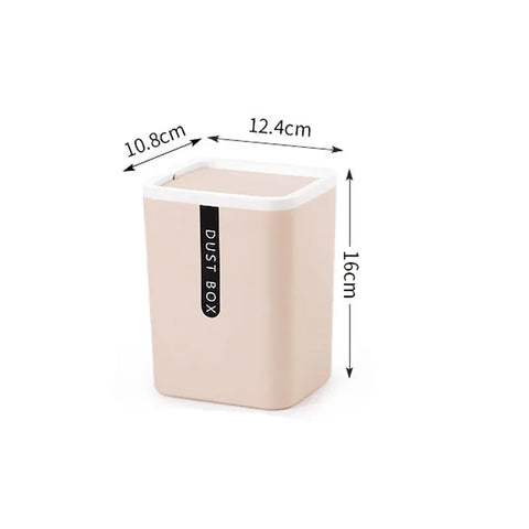 Creative Mini Small Waste Bin Desktop Garbage Basket Home Table Plastic Office Supplies Trash Can Dustbin Sundries Barrel Box