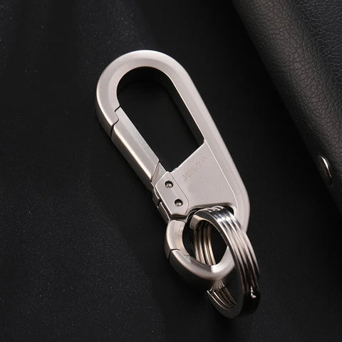 Metal Keychains for Men Key Ring Waist Keyring Hanged Key Holder Fashion Women Keychains with Two Rings Car Accessories