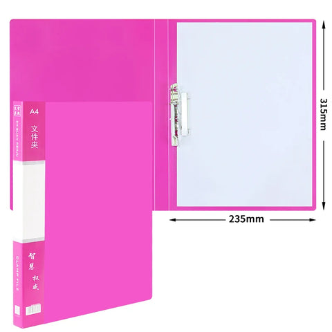 A4 Folder Strong Single Clip Office Supplies For Archives File Folder Binder Display Book School Office Stationery Supplies